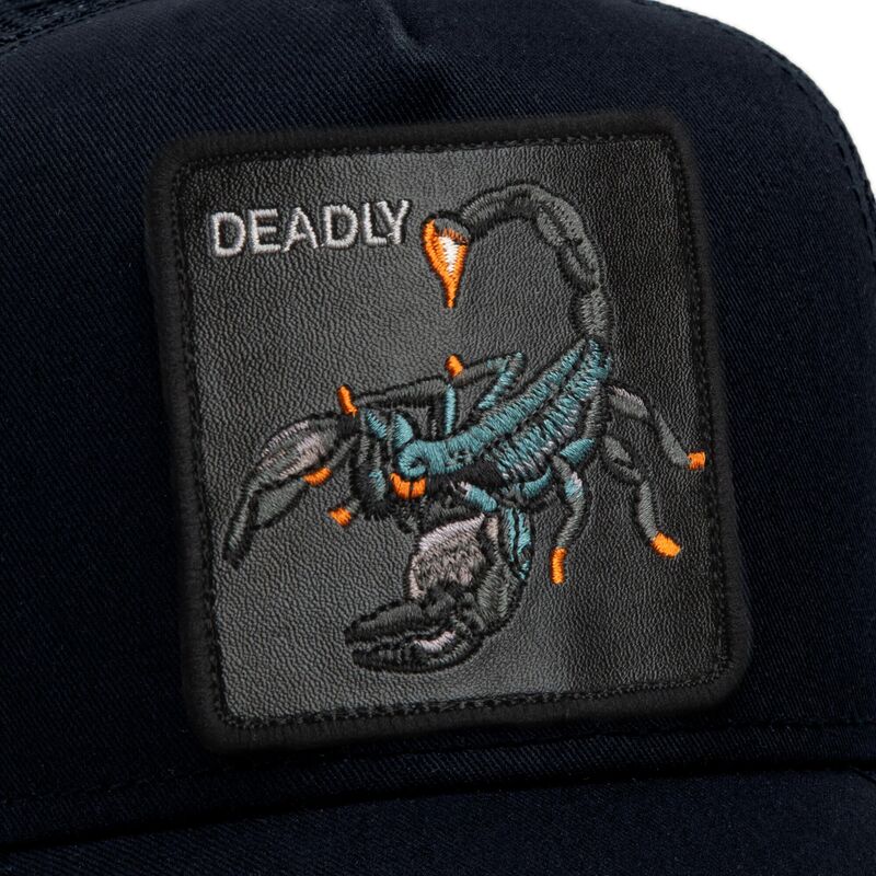 czapki-zakrzywiona-czarny-snapback-deadly-scorpion-original-recipe-the-farm-goorin-bros