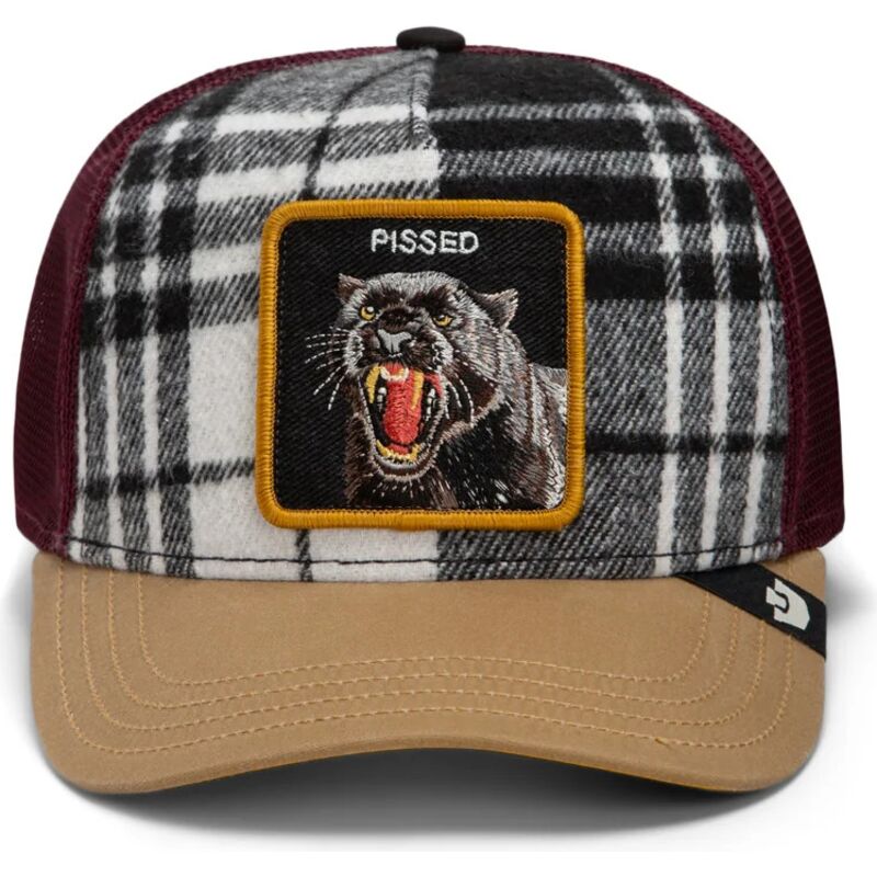 czapki-zakrzywiona-wielokolorowy-snapback-brit-panther-check-mate-pissed-the-farm-goorin-bros czapki-zakrzywiona-wielokolorowy-snapback-brit-panther-check-mate-pissed-the-farm-goorin-bros