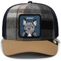 czapki-zakrzywiona-wielokolorowy-snapback-brit-frenchie-check-mate-dodgy-the-farm-goorin-bros