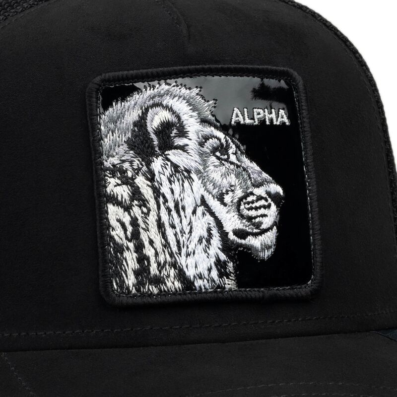 czapki-zakrzywiona-czarny-snapback-black-out-lion-blackened-metallic-alpha-the-farm-goorin-bros
