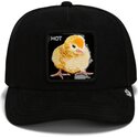 czapki-zakrzywiona-czarny-snapback-black-out-chick-blackened-metallic-hot-the-farm-goorin-bros
