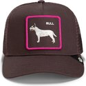 czapki-zakrzywiona-brazowy-snapback-shadow-bull-terrier-off-the-leash-the-farm-goorin-bros