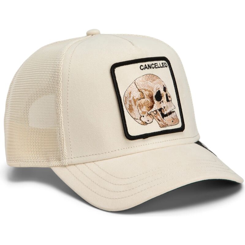 czapki-zakrzywiona-bezowy-snapback-suede-cancelled-skull-microsuede-the-farm-goorin-bros czapki-zakrzywiona-bezowy-snapback-suede-cancelled-skull-microsuede-the-farm-goorin-bros