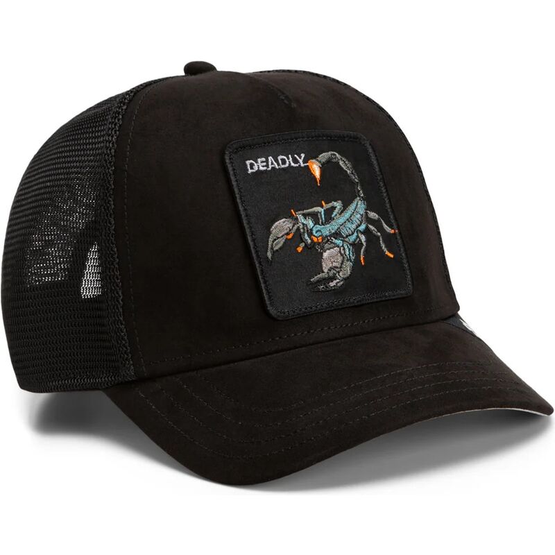 czapki-zakrzywiona-czarny-snapback-suede-scorpion-microsuede-the-farm-goorin-bros czapki-zakrzywiona-czarny-snapback-suede-scorpion-microsuede-the-farm-goorin-bros