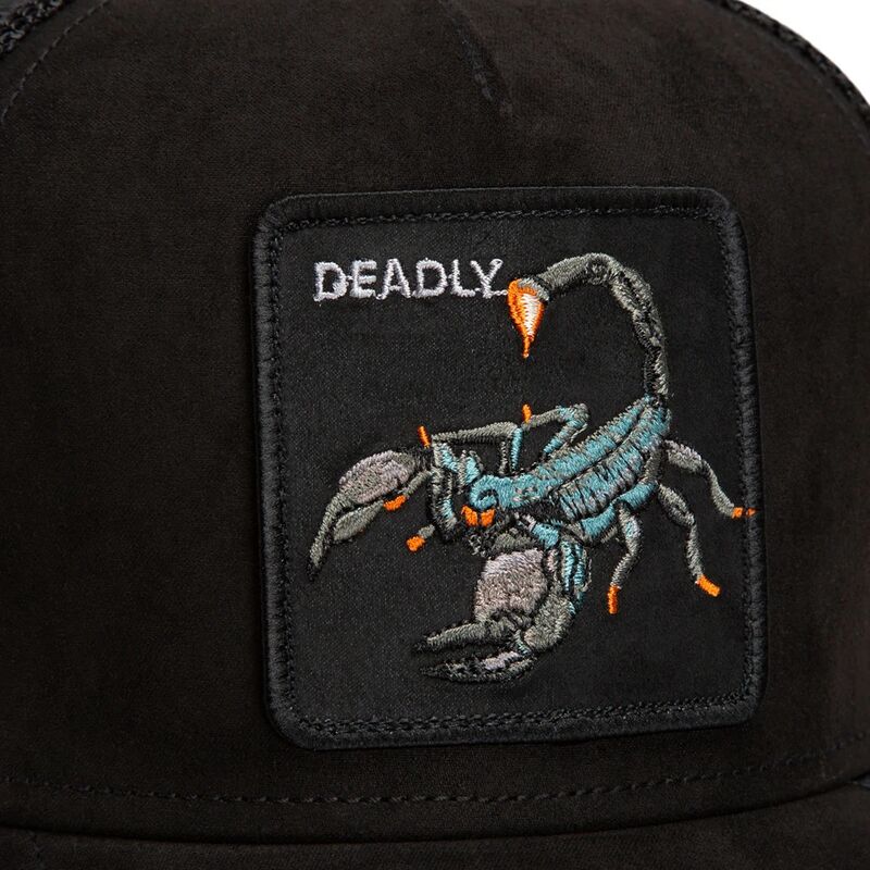 czapki-zakrzywiona-czarny-snapback-suede-scorpion-microsuede-the-farm-goorin-bros czapki-zakrzywiona-czarny-snapback-suede-scorpion-microsuede-the-farm-goorin-bros