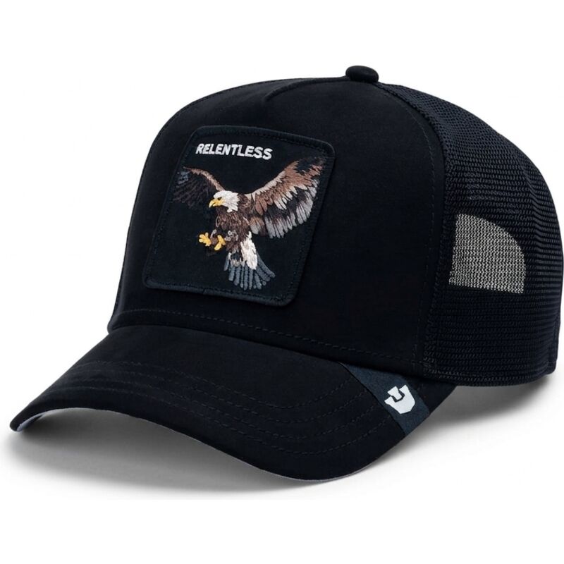czapki-zakrzywiona-czarny-snapback-suede-relentless-eagle-microsuede-the-farm-goorin-bros