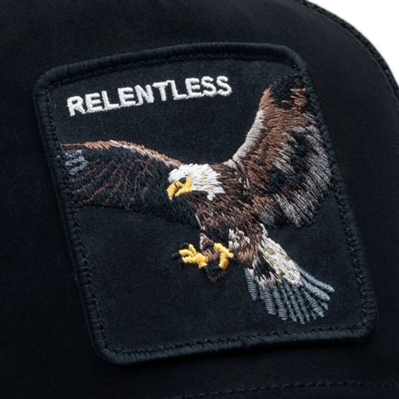 czapki-zakrzywiona-czarny-snapback-suede-relentless-eagle-microsuede-the-farm-goorin-bros
