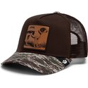 czapki-zakrzywiona-brazowy-snapback-engraved-dog-camo-glitch-the-farm-goorin-bros
