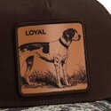 czapki-zakrzywiona-brazowy-snapback-engraved-dog-camo-glitch-the-farm-goorin-bros