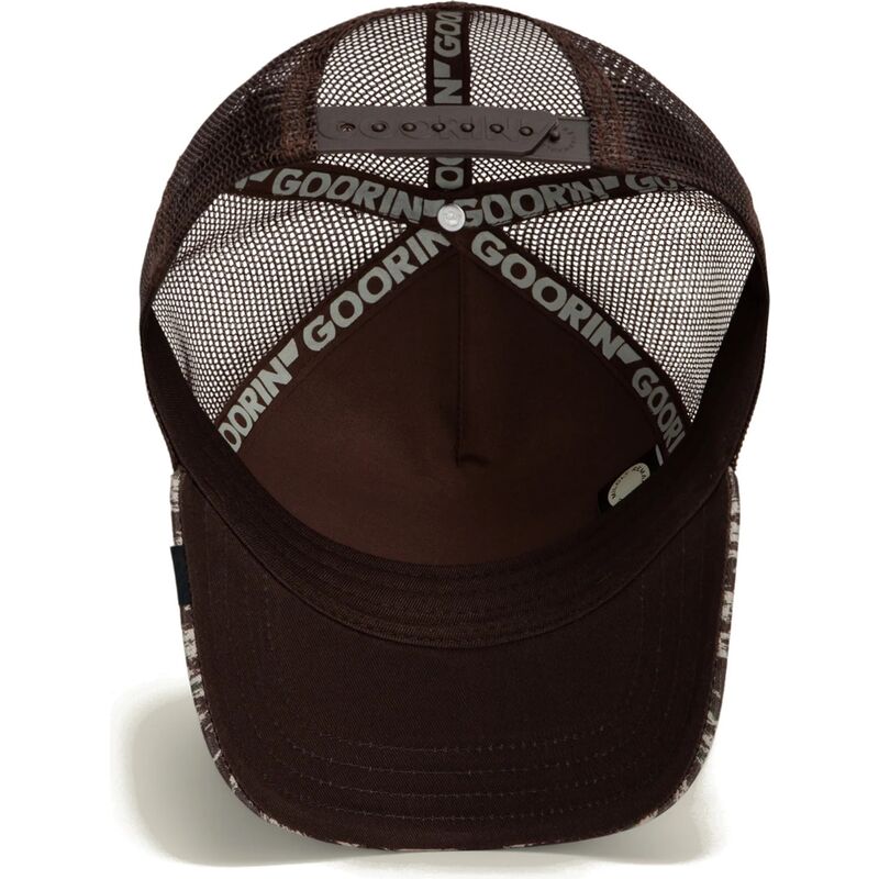 czapki-zakrzywiona-brazowy-snapback-engraved-dog-camo-glitch-the-farm-goorin-bros czapki-zakrzywiona-brazowy-snapback-engraved-dog-camo-glitch-the-farm-goorin-bros