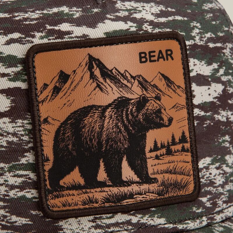 czapki-zakrzywiona-kamuflaz-snapback-engraved-bear-camo-glitch-the-farm-goorin-bros