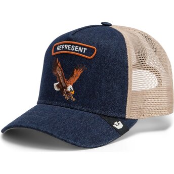 Czapki zakrzywiona granatowy snapback Represent Rocker Denim After Dark The Farm Goorin Bros.