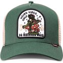 czapki-zakrzywiona-zielony-snapback-hft-do-nothing-club-weird-vibes-frog-djinns