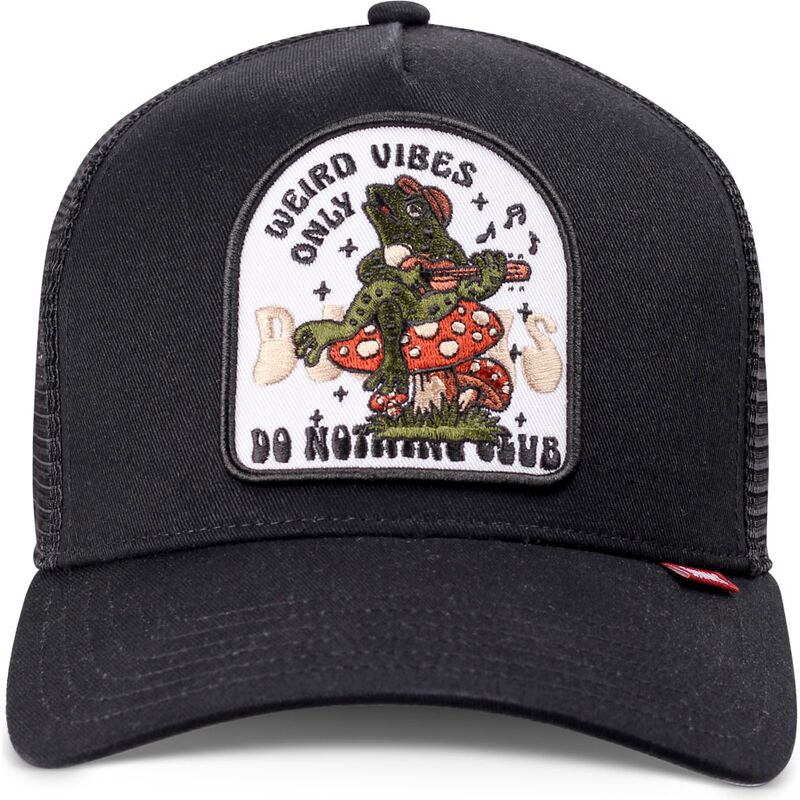 czapki-zakrzywiona-czarny-snapback-hft-do-nothing-club-weird-vibes-frog-djinns