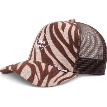 Czapki zakrzywiona brązowy snapback HFT Rubbertigerstripes Djinns