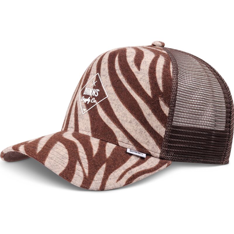 czapki-zakrzywiona-brazowy-snapback-hft-rubbertigerstripes-djinns
