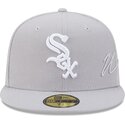 czapki-plaska-szary-dopasowany-59fifty-side-script-chicago-white-sox-mlb-new-era