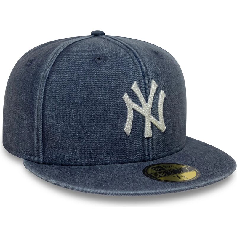 czapki-plaska-granatowy-dopasowany-59fifty-washed-new-york-yankees-mlb-new-era