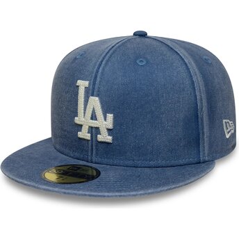 Czapki płaska niebieski dopasowany 59FIFTY Washed Los Angeles Dodgers MLB New Era