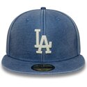czapki-plaska-niebieski-dopasowany-59fifty-washed-los-angeles-dodgers-mlb-new-era