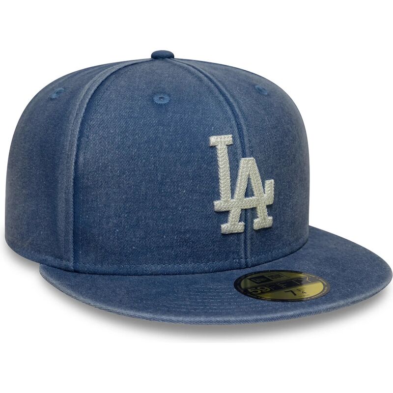 czapki-plaska-niebieski-dopasowany-59fifty-washed-los-angeles-dodgers-mlb-new-era