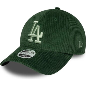 Czapki zakrzywiona zielony snapback 9FORTY M-Crown Chunky Cord Los Angeles Dodgers MLB New Era