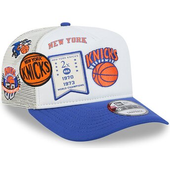 Czapki zakrzywiona biały snapback Hardwood Classics 9FIFTY A Frame Precurved New York Knicks NBA New Era