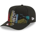 czapki-zakrzywiona-czarny-snapback-9fifty-a-frame-precurved-skyline-los-angeles-dodgers-mlb-new-era