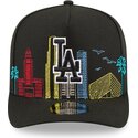 czapki-zakrzywiona-czarny-snapback-9fifty-a-frame-precurved-skyline-los-angeles-dodgers-mlb-new-era