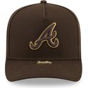 czapki-zakrzywiona-brazowy-snapback-9fifty-a-frame-precurved-visor-pin-atlanta-braves-mlb-new-era