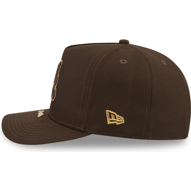 czapki-zakrzywiona-brazowy-snapback-9fifty-a-frame-precurved-visor-pin-atlanta-braves-mlb-new-era