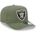 czapki-zakrzywiona-zielony-snapback-9fifty-a-frame-precurved-side-pin-las-vegas-raiders-nfl-new-era