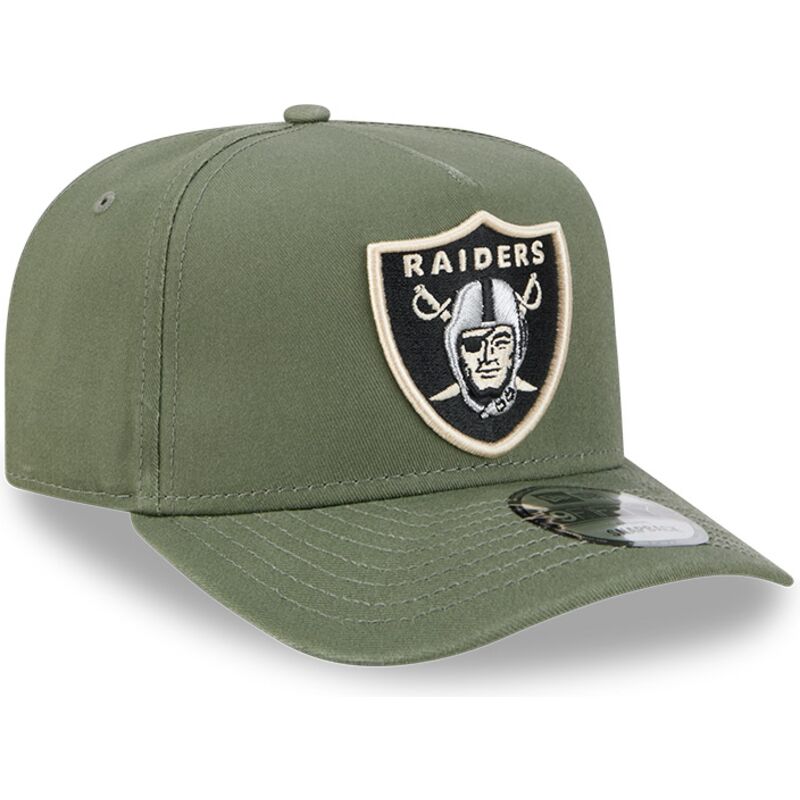czapki-zakrzywiona-zielony-snapback-9fifty-a-frame-precurved-side-pin-las-vegas-raiders-nfl-new-era