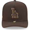 czapki-zakrzywiona-brazowy-snapback-9fifty-a-frame-precurved-visor-pin-los-angeles-dodgers-mlb-new-era