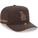 czapki-zakrzywiona-brazowy-snapback-9fifty-a-frame-precurved-visor-pin-los-angeles-dodgers-mlb-new-era