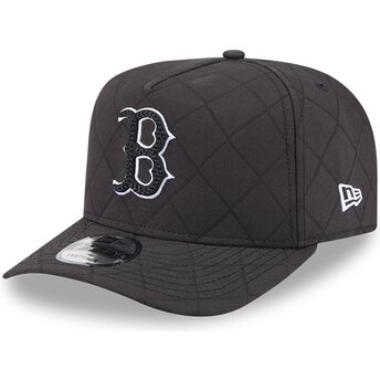Czapki zakrzywiona czarny snapback 9FIFTY A Frame Precurved Checkered Boston Red Sox MLB New Era