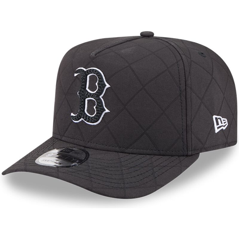 czapki-zakrzywiona-czarny-snapback-9fifty-a-frame-precurved-checkered-boston-red-sox-mlb-new-era