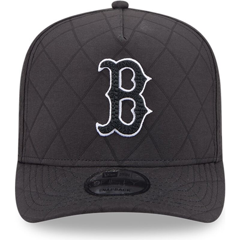 czapki-zakrzywiona-czarny-snapback-9fifty-a-frame-precurved-checkered-boston-red-sox-mlb-new-era
