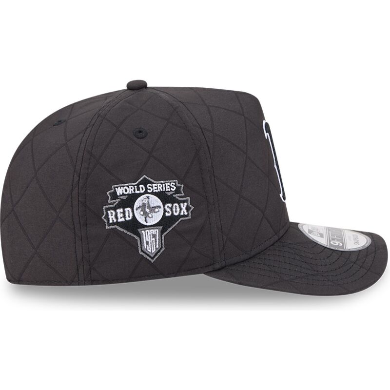 czapki-zakrzywiona-czarny-snapback-9fifty-a-frame-precurved-checkered-boston-red-sox-mlb-new-era