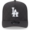 czapki-zakrzywiona-czarny-snapback-9fifty-a-frame-precurved-checkered-los-angeles-dodgers-mlb-new-era