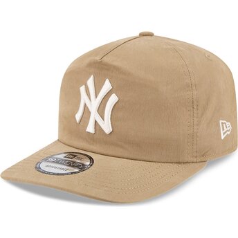 Czapki zakrzywiona beżowy snapback 19TWENTY Precurved New York Yankees MLB New Era