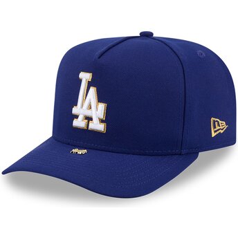 Czapki zakrzywiona niebieski snapback 9FIFTY A Frame Precurved Visor Pin Los Angeles Dodgers MLB New Era