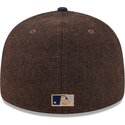 czapki-zakrzywiona-brazowy-dopasowany-59fifty-precurved-new-york-yankees-mlb-new-era