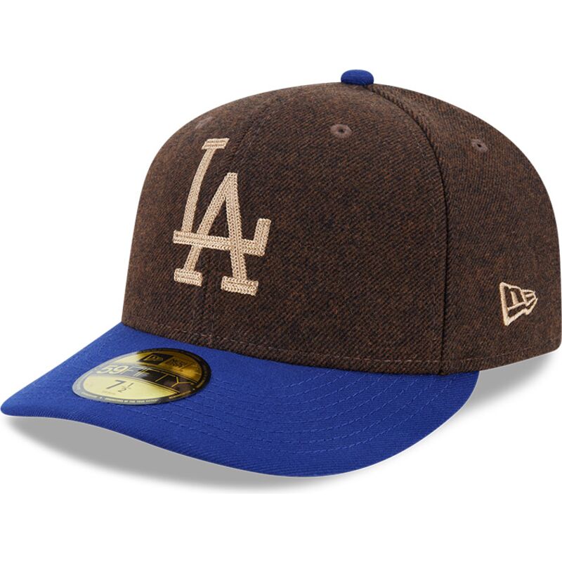 czapki-zakrzywiona-brazowy-dopasowany-59fifty-precurved-los-angeles-dodgers-mlb-new-era