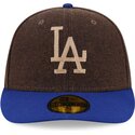 czapki-zakrzywiona-brazowy-dopasowany-59fifty-precurved-los-angeles-dodgers-mlb-new-era