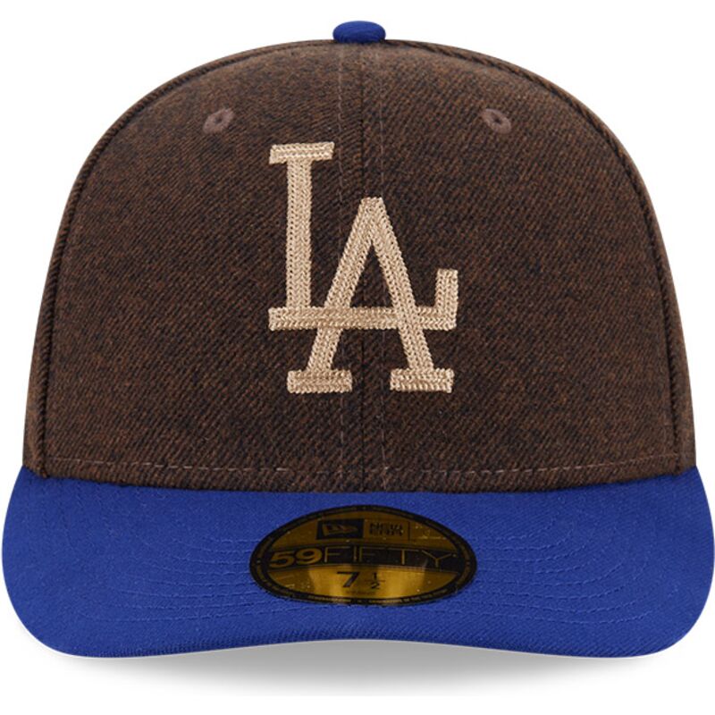 czapki-zakrzywiona-brazowy-dopasowany-59fifty-precurved-los-angeles-dodgers-mlb-new-era