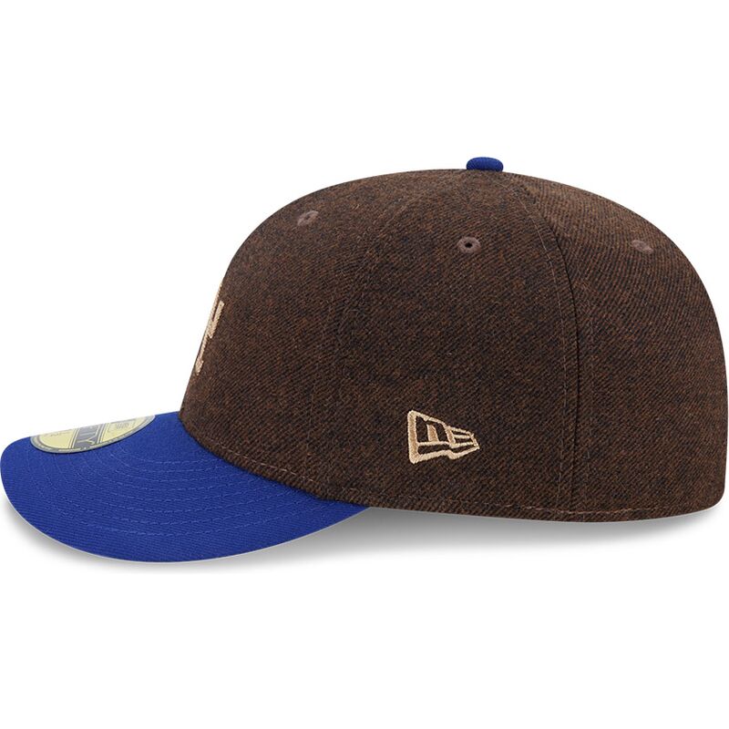 czapki-zakrzywiona-brazowy-dopasowany-59fifty-precurved-los-angeles-dodgers-mlb-new-era
