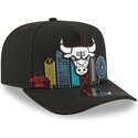 czapki-zakrzywiona-czarny-snapback-9fifty-a-frame-precurved-skyline-chicago-bulls-nba-new-era
