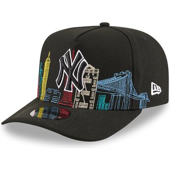 Czapki zakrzywiona czarny snapback 9FIFTY A Frame Precurved Skyline New York Yankees MLB New Era