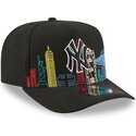 czapki-zakrzywiona-czarny-snapback-9fifty-a-frame-precurved-skyline-new-york-yankees-mlb-new-era